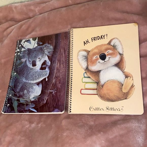 Vintage Koala Notebooks Critter Sitters & ST.REGIS Nifty Notebook “The World of - Picture 1 of 8